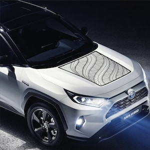 BMW RAV4 Motorhaubenaufkleber - Benutzerdefinierte Vinylgrafik für RAV4 (2019-2024) - Wetterfest und einfach anzubringen