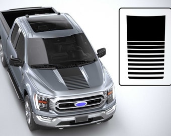 2021 -2024 フォード F-150 フード ビニール デカール ステッカー グラフィック キット