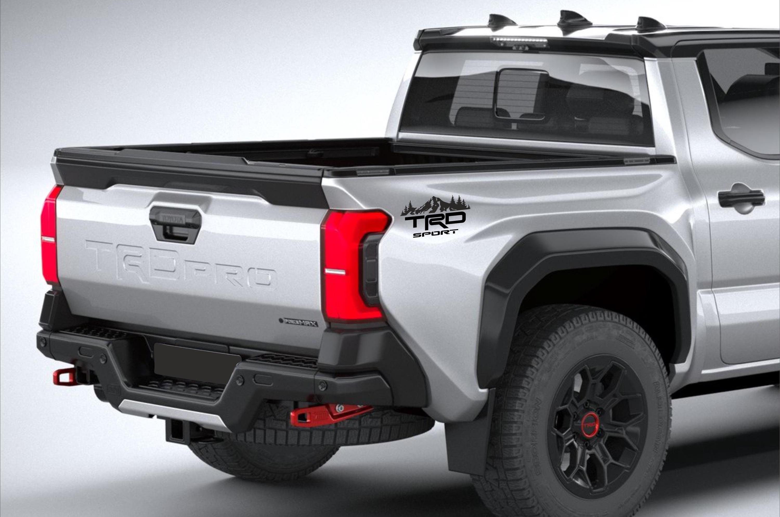 2x Bed Vinyl Decals Stickers fits Toyota Tacoma 2024 - 2025
