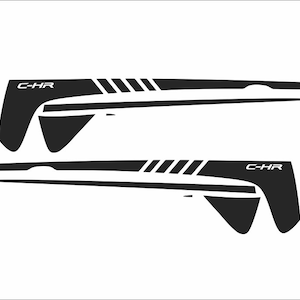 Toyota C-HR CHR Side Upper Body Stripes Decals Stickers Graphic Kit - Etsy