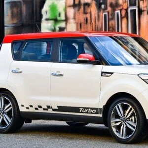Kia Soul 2014-2018 TURBO Rocker Panel stripe Vinyl Decal Sticker Graphics Kit