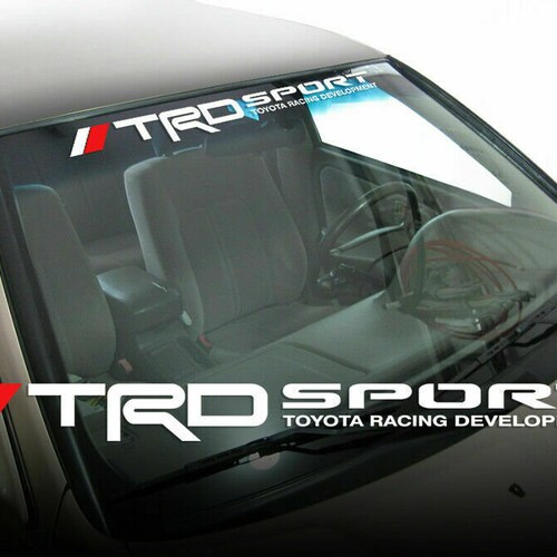 Toyota Racing Development TRD Motorsport Strip Car Windshield