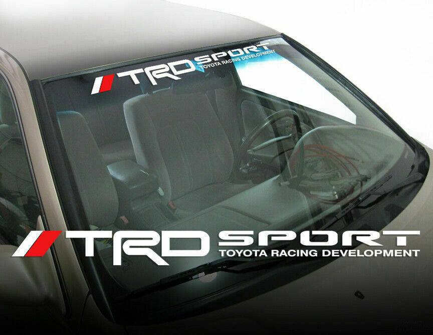 Toyota Racing Development TRD Motorsport Strip Car Windshield Vinyl Sticker Decal