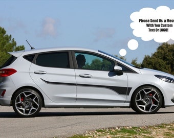 Side Body Decals stickers graphic kit compatible with Ford Fiesta 2019 - 2024