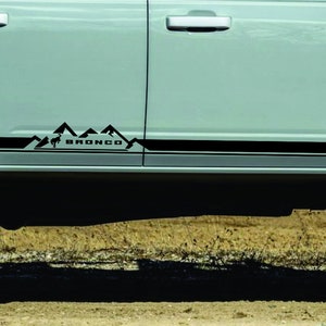 Ford Bronco Sport Wild Mountains ROCKER Panel Vinyl Decal Sticker Graphics Kit