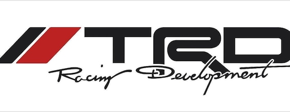 TRD - Coppia Telai Portatarga Toyota Racing Development 3D - Lettere In Rilievo, Plastica Anti-ruggine, Adesivo Incluso, Prodotto USA - 5