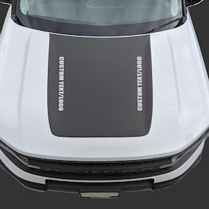 Ford Bronco Sport 2020 - 2024 CUSTOM LOGO Hood Vinyl Decal Sticker Graphics Kit