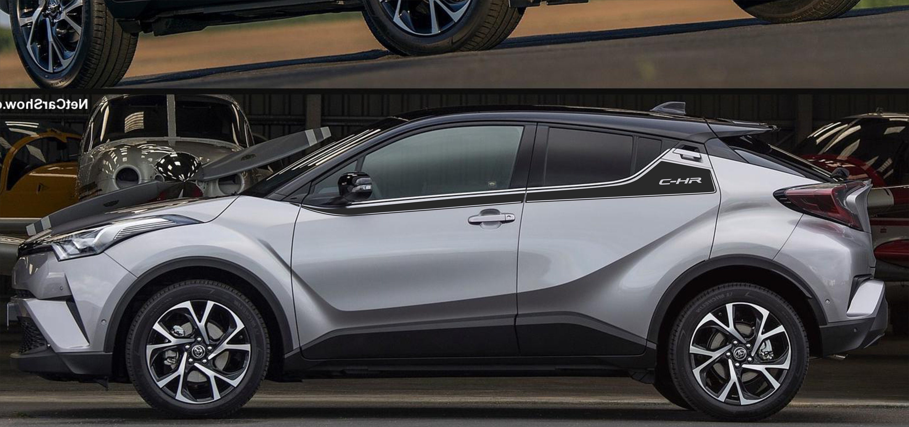 Toyota CHR CHR Side Upper Body Stripes Decals Stickers Etsy Australia