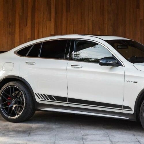 Auto Seitenaufkleber Aufkleber,Für Mercedes Benz GLC Klasse X253 Coupe C253  GLC250 GLC300 GLC43 GLC63 AMG Zubehör Seitenschweller Aufkleber Aufkleber :  : Auto & Motorrad