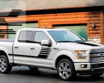 FORD F-150 2016 - 2020 フードとサイド 大型ビニール デカール ステッカー グラフィック キット