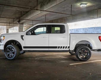 2021 -2024 フォード F-150 ロッカーパネル ストライプ ビニール デカール ステッカー グラフィック キット