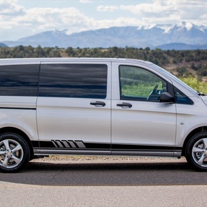 Rocker Panel Side Stripe Decal stickers graphic kit fits MERCEDES BENZ VITO 2015 - 2022