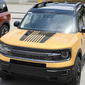 Ford Bronco Sport 2020 - 2024 AMERICAN FLAG Hood  Vinyl Decal Sticker Graphics Kit