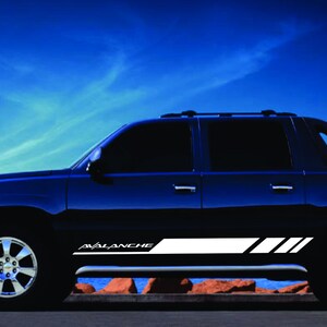 Chevrolet Avalanche Side Rocker Panel Vinyl Aufkleber Aufkleber Grafik