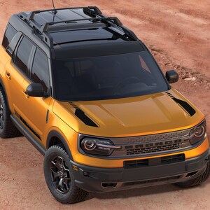 Ford Bronco Sport 2021 - 2024 Split Hood and Rocker Panel Stripe Vinyl Decal  KIT Sticker Graphics Kit