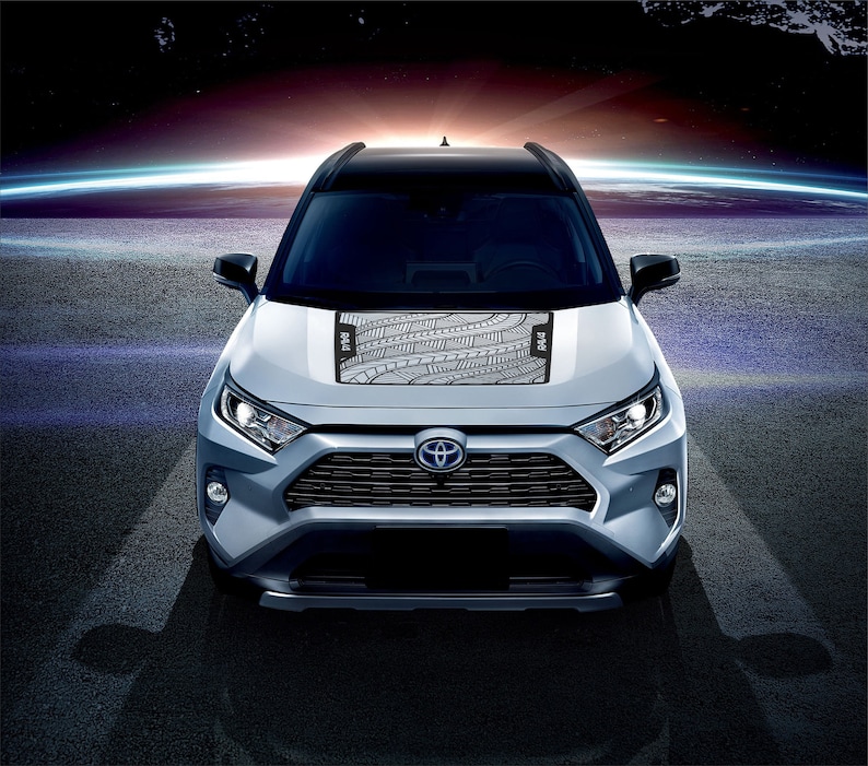 Toyota RAV4 Hood Decal - Custom Vinyl Graphics for RAV4 (2019-2024 ...