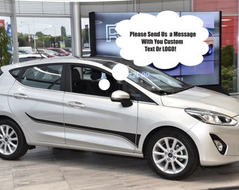 Side Body Decals stickers graphic kit compatible with Ford Fiesta 2019 - 2024