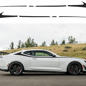 Kit de calcomanías de vinilo con franjas decorativas superiores para el pilar C del Chevrolet Camaro 2016-2018