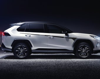 BMW RAV4 Side Stripe Aufkleber - Hockey-Style-Vinyl-Grafik (2019-2024) - Wetterfest und passgenau