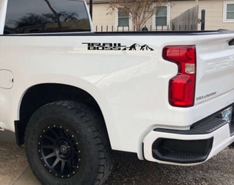 Chevrolet SILVERADO TRAIL BOSS Bedside Vinyl Decal Sticker Graphics Kit  Fits Chevy Truck