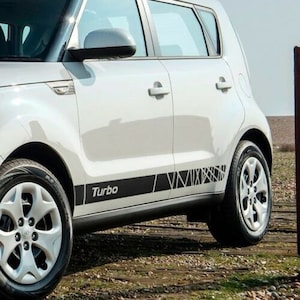 Kia Soul 2014-2018 TURBO Rocker Panel stripe Vinyl Decal Sticker Graphics Kit