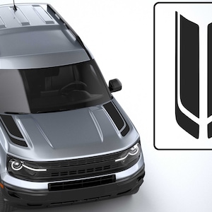 Ford Bronco Sport 2020 - 2024 Split Hood Stripes  Vinyl Decal Sticker Graphics Kit