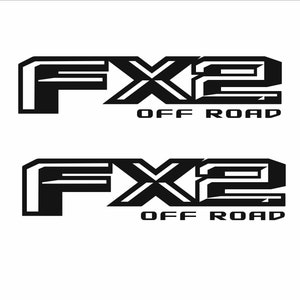 Oracal 651 FX2 Hybrid Vinyl Decal – 2-Pack – Truck Off Road Bed Side – F150/F250 – 4x2