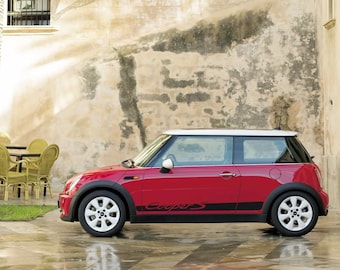 Mini Cooper S R50 R53 ロッカーパネル ビニール デカール ステッカー グラフィック キット