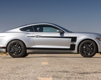 Pro Motor Stripes Ready-2-Rock Side Stripes Decals For Ford Mustang 2015-2023 – Choose Your Color!