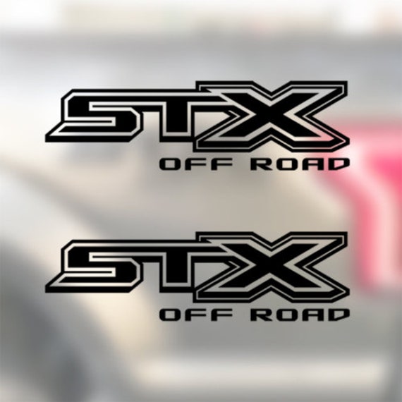 Ford F150 STX Decal Off Road Replacement Sticker, Compatible With Ford F150 Truck, Set Of 2, Premium Series (Gray/Metallic Finish