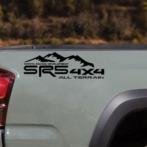 2x Toyota Tundra Tacoma SR5 4X4 All Terrain Mountain Bed Vinyl Decal Sticker Graphics Kit