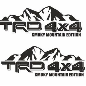 Toyota Tacoma Tundra 2016 - 2022 TRD Racing Development  Bed Vinyl Decal Sticker Graphics Kit