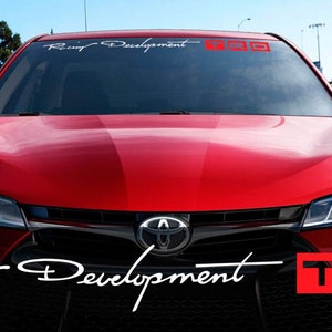 Toyota Racing Development TRD Motorsport Strip Car Windshield Vinyl Sticker Decal