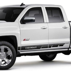 Chevrolet SILVERADO 2014 - 2018  Rocker Panel Vinyl Decal Sticker Graphics Kit  Fits Chevy Truck