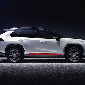 Toyota RAV4 Rocker Panel Stripe Decals - Off-Road Vinyl Graphics (2019-2024) - Weatherproof & Custom Fit
