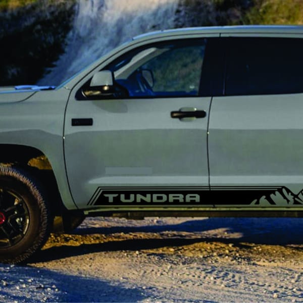 Toyota Tundra 2016 - 2022  Rocker Panel Vinyl Decal Sticker Graphics Kit