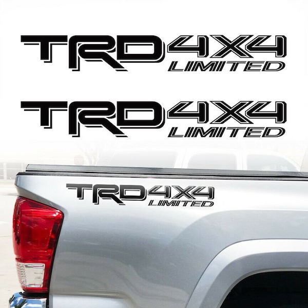 2x Toyota Tundra Tacoma TRD 4X4 LIMITED Bed Vinilo Calcomanía Pegatina Kit de gráficos