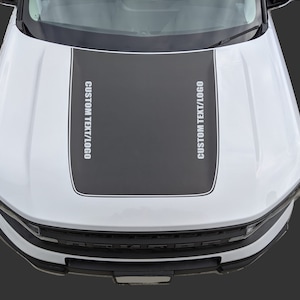 Ford Bronco Sport 2021 - 2024 CUSTOM LOGO Hood Vinyl Decal Sticker Graphics Kit