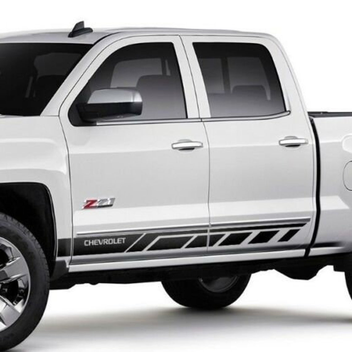 Chevrolet SILVERADO 2014 - 2018 Rocker Panel Vinyl Decal Sticker ...