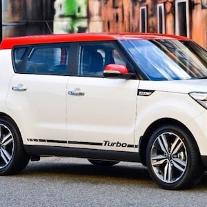 Kia Soul 2014-2018 TURBO Rocker Panel stripe Vinyl Decal Sticker Graphics Kit