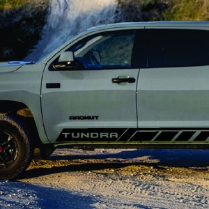 Toyota Tundra 2016 - 2022  Rocker Panel Vinyl Decal Sticker Graphics Kit