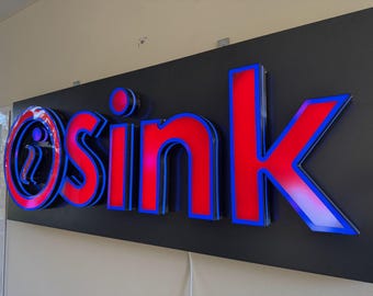 Led Letters RGB Custom Logo Sign,3D Letters Sign,Company Wall Logo Signage, Sign,Beauty Salon Bar Sign,3d Letter Sign