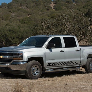 Chevrolet SILVERADO 2014 - 2018 Z71 Rocker Panel Vinyl Decal Sticker Graphics Kit Pasuje do ciężarówek Chevy