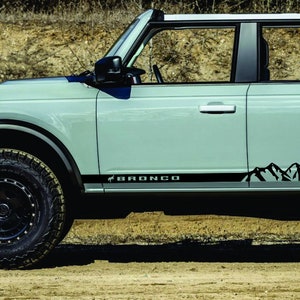 Ford Bronco Sport Wild Mountains ROCKER Panel Vinyl Decal Sticker Graphics Kit