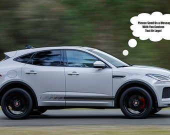 Rocker Panel Side Stripe Vinyl Decal Stickers compatible with Jaguar E-Pace 2017 - 2022