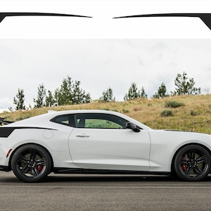 Chevrolet Camaro  2016-2018 CUSTOM TEXT Rear Hockey Stripe Vinyl Decal Sticker Graphics Kit