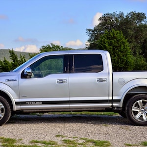 FORD F-150 2016 - 2021 Custom Text ROCKER PANEL Vinyl Decal Sticker Graphics Kit