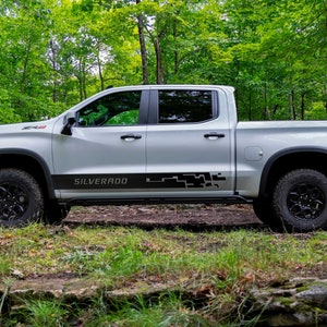 Truck Rocker Panel Lettering Chevrolet SILVERADO Rocker Panel Vinyl Decal Sticker Graphics Kit Fits ...