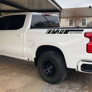CHEVROLET SILVERADO naklejka winylowa na łóżko zestaw graficzny pasuje do ciężarówki Chevy