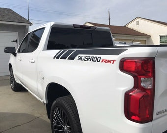 Chevrolet SILVERADO RST BED  Vinyl Decal Sticker Graphics Kit  Fits Chevy Truck 2019 - 2023